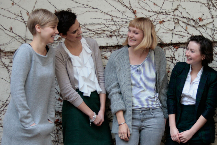 Sarah Pollinger, Lola Mora, Sara Wolf und Milena Glimbovski