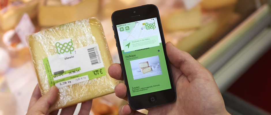 Meldet, wenn in der näheren Umgebung Lebensmittel günstig zu haben sind: Die »FoodLoop«-App ©Foto: FoodLoop