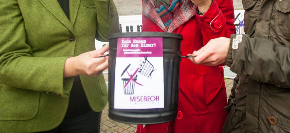 »Kein Essen für den Eimer« – eine der vielen Aktionen gegen Lebensmittelverschwendung