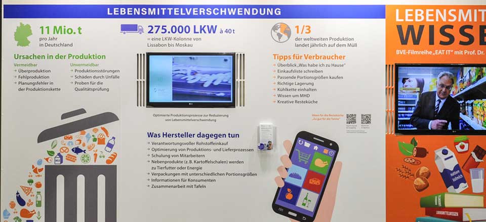 Informationstafel auf der BVE: Den Handel und die Industrie aus der Pflicht entlassen?