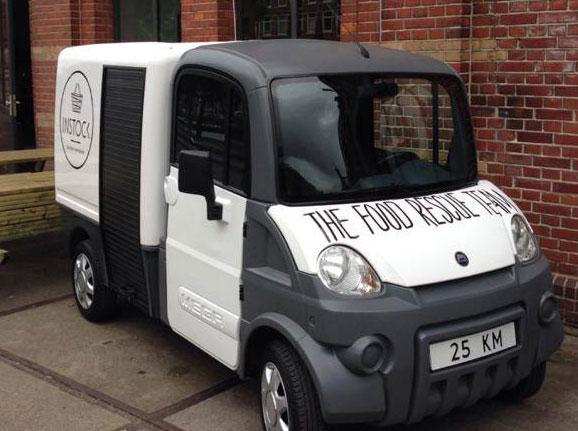 Unterwegs mit dem Food Rescue-Mobil