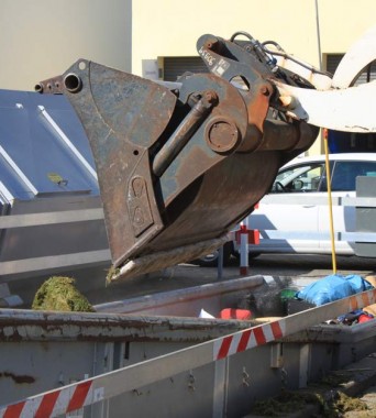 Umschichten der Containerinhalte