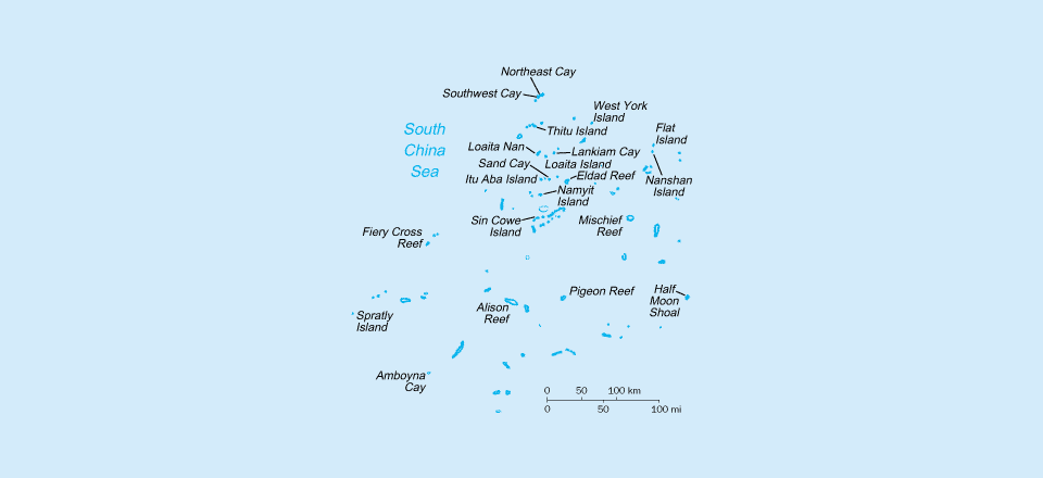 Irgendwo im südchinesischen Meer … ©CIA World Factbook