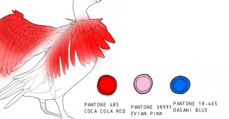 Pantone-Färbung der Vogelpopulation in der Plastiksphäre | <i>pantone pigmention in birds populations at the plasticsphere</i>